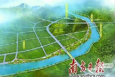 城市扩容提质新项目梅塘湾公园规划图。资料图片.jpg